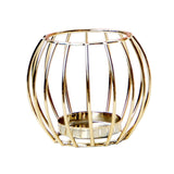 Maxbell Geometric Metal Candle Holder Iron Hollow Table Candle Stand Party