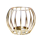 Maxbell Geometric Metal Candle Holder Iron Hollow Table Candle Stand Party