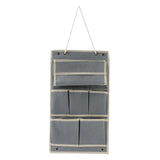 Maxbell Wall Closet Hanging Storage Bag Organizer Foldable for Bathroom Bedroom Grey