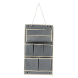 Maxbell Wall Closet Hanging Storage Bag Organizer Foldable for Bathroom Bedroom Grey