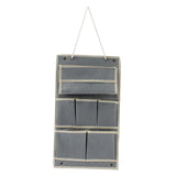 Maxbell Wall Closet Hanging Storage Bag Organizer Foldable for Bathroom Bedroom Grey