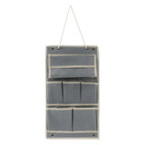 Maxbell Wall Closet Hanging Storage Bag Organizer Foldable for Bathroom Bedroom Grey