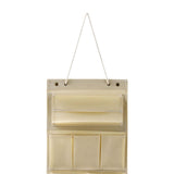 Maxbell Wall Closet Hanging Storage Bag Organizer Foldable for Bathroom Bedroom Beige