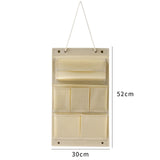 Maxbell Wall Closet Hanging Storage Bag Organizer Foldable for Bathroom Bedroom Beige