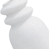 Maxbell Ceramic Vase Floral Arrangements Ornament for Party Bookshelf Decoration white