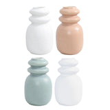 Maxbell Ceramic Vase Floral Arrangements Ornament for Party Bookshelf Decoration white