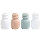Maxbell Ceramic Vase Floral Arrangements Ornament for Party Bookshelf Decoration white
