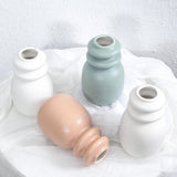 Maxbell Ceramic Vase Floral Arrangements Ornament for Party Bookshelf Decoration white