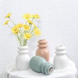 Maxbell Ceramic Vase Floral Arrangements Ornament for Party Bookshelf Decoration white