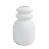 Maxbell Ceramic Vase Floral Arrangements Ornament for Party Bookshelf Decoration white