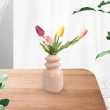 Maxbell Ceramic Vase Floral Arrangements Ornament for Party Bookshelf Decoration orange