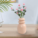 Maxbell Ceramic Vase Floral Arrangements Ornament for Party Bookshelf Decoration orange