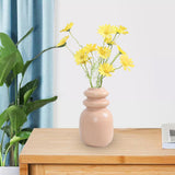 Maxbell Ceramic Vase Floral Arrangements Ornament for Party Bookshelf Decoration orange