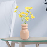 Maxbell Ceramic Vase Floral Arrangements Ornament for Party Bookshelf Decoration orange