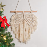 Maxbell Tassel Angel Macrame Wall Hanging Bohemian Boho Hanging Decor for Decoration