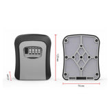 Maxbell Outdoor Key Storage Lock Box Organizer Wall Mount for Company Store gray