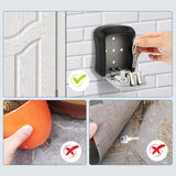 Maxbell Outdoor Key Storage Lock Box Organizer Wall Mount for Company Store gray