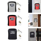 Maxbell Outdoor Key Storage Lock Box Organizer Wall Mount for Company Store gray