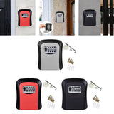 Maxbell Outdoor Key Storage Lock Box Organizer Wall Mount for Company Store gray
