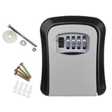 Maxbell Outdoor Key Storage Lock Box Organizer Wall Mount for Company Store gray