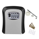 Maxbell Outdoor Key Storage Lock Box Organizer Wall Mount for Company Store gray