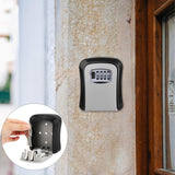 Maxbell Outdoor Key Storage Lock Box Organizer Wall Mount for Company Store gray