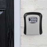 Maxbell Outdoor Key Storage Lock Box Organizer Wall Mount for Company Store gray