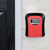 Maxbell Outdoor Key Storage Lock Box Organizer Wall Mount for Company Store red