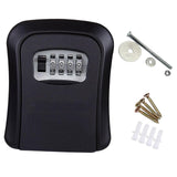Maxbell Outdoor Key Storage Lock Box Organizer Wall Mount for Company Store black