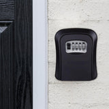 Maxbell Outdoor Key Storage Lock Box Organizer Wall Mount for Company Store black