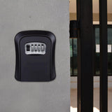 Maxbell Outdoor Key Storage Lock Box Organizer Wall Mount for Company Store black