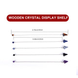 Maxbell Crystal Shelves Retro Style Simple Installation for Halloween Decorations Butterfly