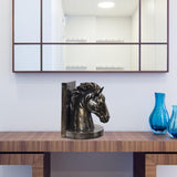 Maxbell Horse Head Statue Resin Art Crafts Gifts for Living Room Tabletop Decor Bronze