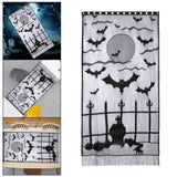 Maxbell Halloween Door Curtain Spooky Door Panel Cover for Decoration Supplies Creeping Ghoul