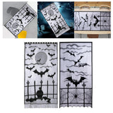Maxbell Halloween Door Curtain Spooky Door Panel Cover for Decoration Supplies Creeping Ghoul