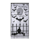 Maxbell Halloween Door Curtain Spooky Door Panel Cover for Decoration Supplies Creeping Ghoul