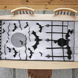Maxbell Halloween Door Curtain Spooky Door Panel Cover for Decoration Supplies Creeping Ghoul