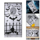 Maxbell Halloween Door Curtain Spooky Door Panel Cover for Decoration Supplies Creeping Ghoul