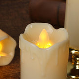 Maxbell Flameless Candle Flickering Votive Candles Tealight Decor for Desk Festival 7cmx14cm