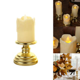 Maxbell Flameless Candle Flickering Votive Candles Tealight Decor for Desk Festival 7cmx14cm