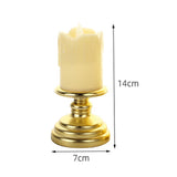 Maxbell Flameless Candle Flickering Votive Candles Tealight Decor for Desk Festival 7cmx14cm