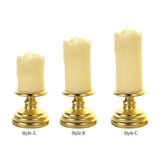 Maxbell Flameless Candle Flickering Votive Candles Tealight Decor for Desk Festival 7cmx14cm