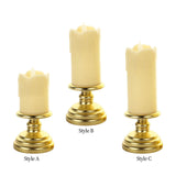 Maxbell Flameless Candle Flickering Votive Candles Tealight Decor for Desk Festival 7cmx14cm