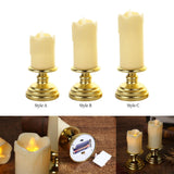 Maxbell Flameless Candle Flickering Votive Candles Tealight Decor for Desk Festival 7cmx14cm