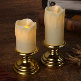 Maxbell Flameless Candle Flickering Votive Candles Tealight Decor for Desk Festival 7cmx14cm