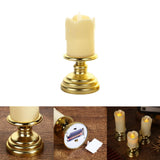 Maxbell Flameless Candle Flickering Votive Candles Tealight Decor for Desk Festival 7cmx14cm