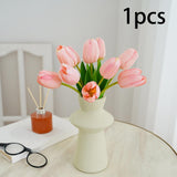 Maxbell Artificial Flowers Fake Bouquet Table Centerpieces for Birthday Store Decor pink