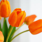 Maxbell Artificial Flowers Fake Bouquet Table Centerpieces for Birthday Store Decor orange