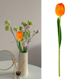 Maxbell Artificial Flowers Fake Bouquet Table Centerpieces for Birthday Store Decor orange