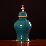 Maxbell Porcelain Ginger Jar Organizer Storage Decoration Temple Jar Ceramic Vase